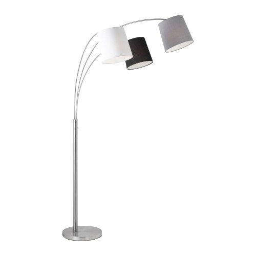Lampa podłogowa stojąca MELVIN 3 - punktowa srebrny LeuchtenDirekt - 15461-55
