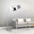 Lampa podłogowa stojąca MELVIN 3 - punktowa srebrny LeuchtenDirekt - 15461-55