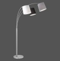Lampa podłogowa stojąca MELVIN 3 - punktowa srebrny LeuchtenDirekt - 15461-55