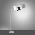 Lampa podłogowa stojąca MELVIN 3 - punktowa srebrny LeuchtenDirekt - 15461-55