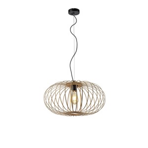 Lampa wisząca sufitowa RACOON 1 - punktowa naturalnego drewna LeuchtenDirekt - 11409-79