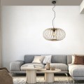 Lampa wisząca sufitowa RACOON 1 - punktowa naturalnego drewna LeuchtenDirekt - 11409-79