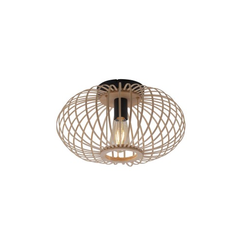 Lampa sufitowa RACOON 1 - punktowa naturalnego drewna LeuchtenDirekt - 11410-79