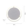 Lampa sufitowa RITUS 1 - punktowa mosiądz matowy LeuchtenDirekt - 15391-60