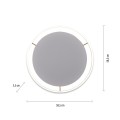 Lampa sufitowa RITUS 1 - punktowa mosiądz matowy LeuchtenDirekt - 15392-60
