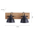 Lampa sufitowa SAMIA 2 - punktowa czarny LeuchtenDirekt - 11982-18