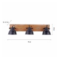 Lampa sufitowa SAMIA 3 - punktowa czarny LeuchtenDirekt - 11983-18