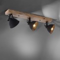 Lampa sufitowa SAMIA 3 - punktowa czarny LeuchtenDirekt - 11983-18