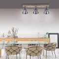 Lampa sufitowa SAMIA 3 - punktowa Stalowy LeuchtenDirekt - 11983-77