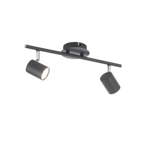 Lampa sufitowa TARIK 2 - punktowa antracyt LeuchtenDirekt - 11942-13