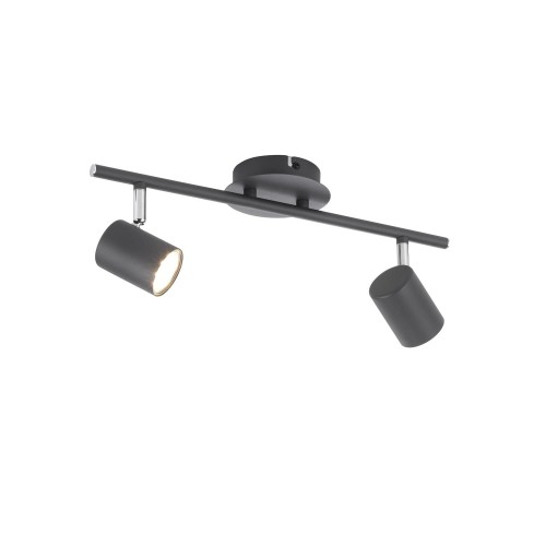 Lampa sufitowa TARIK 2 - punktowa antracyt LeuchtenDirekt - 11942-13