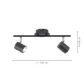 Lampa sufitowa TARIK 2 - punktowa antracyt LeuchtenDirekt - 11942-13