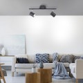 Lampa sufitowa TARIK 2 - punktowa antracyt LeuchtenDirekt - 11942-13