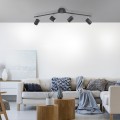 Lampa sufitowa TARIK 4 - punktowa antracyt LeuchtenDirekt - 11944-13