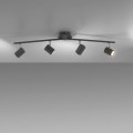 Lampa sufitowa TARIK 4 - punktowa antracyt LeuchtenDirekt - 11944-13