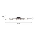 Lampa sufitowa WAVE 1 - punktowa czarny LeuchtenDirekt - 15166-18