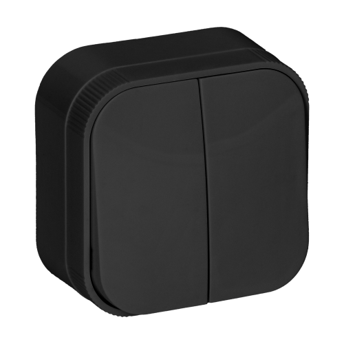 Łącznik świecznikowy natynkowy OR-OE-7201/B czarny IP20 ORNO