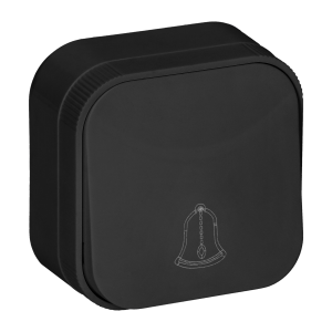 Przycisk włącznik dzwonkowy dzwonek natykowy OR-OE-7204/B czarny ORNO 