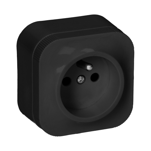 Gniazdo pojedyncze czarne IP20 OR-OE-7205/B ORNO