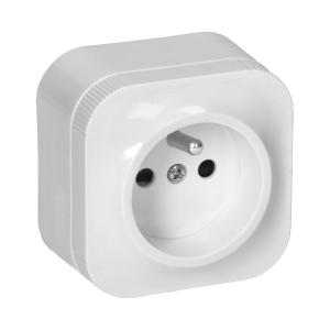 Gniazdo pojedyncze białe IP20 OR-OE-7205/W ORNO