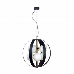 Lampa wisząca NELA 50 cm czarno-złota 1138 Zuma Line