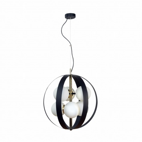 Lampa wisząca NELA 50 cm czarno-złota 1138 Zuma Line