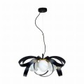 Lampa wisząca NELA FLAT 65 cm czarno-złota 1139 Zuma Line
