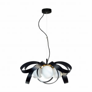 Lampa wisząca NELA FLAT 65 cm czarno-złota 1139 Zuma Line