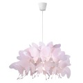 Lampa wisząca Farfalla 1 różowa motyle 50cm Light Prestige