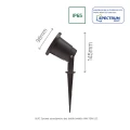 Reflektorek wbijany ogrodowy FLORI GU10 ALU IP65 czarny SLIP012012 Spectrum