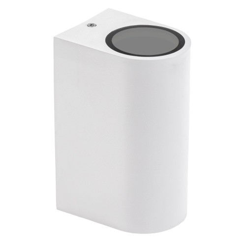 Kinkiet zewnętrzny elewacyjny 2xGU10 biały góra-dół wodoszczelny IP54