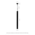 Lampa wisząca CHLOE SLIM MR11 czarny regulowany kąt świecenia SLIP005054 Spectrum