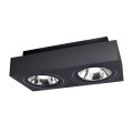Lampa natynkowa MIRORA AR111 X2 GU10 czarny ruchoma SLIP005050 Spectrum