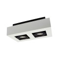 Lampa natynkowa MIRORA GU10 X2 biały czarny prostokątna SLIP005046 Spectrum