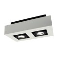 Lampa natynkowa MIRORA GU10 X2 biały czarny prostokątna SLIP005046 Spectrum