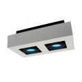 Lampa natynkowa MIRORA GU10 X2 biały czarny prostokątna SLIP005046 Spectrum