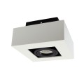 Lampa natynkowa MIRORA GU10 biały czarny kwadratowa SLIP005045 Spectrum