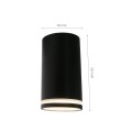 Lampa natynkowa spot tuba CHLOE MINI RING GU10 czarny SLIP005044 Spectrum