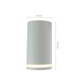 Lampa natynkowa spot tuba CHLOE MINI RING GU10 biały SLIP005043 Spectrum