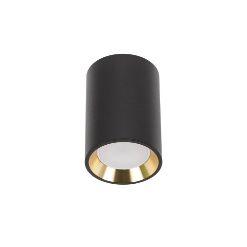 Lampa natynkowa spot CHLOE GU10 czarny złoty okrągła SLIP005016 Spectrum