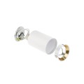 Lampa natynkowa spot CHLOE GU10 biały złoty okrągła SLIP005015 Spectrum