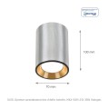 Lampa natynkowa spot CHLOE GU10 MINI GU10 srebrny złoty okrągła SLIP005014 Spectrum