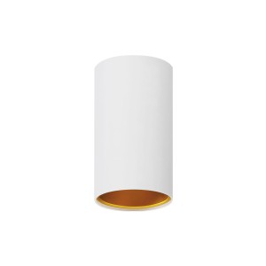 Lampa natynkowa spot tuba CHLOE GU10 biały złoty tuba nieruchoma SLIP005001 Spectrum