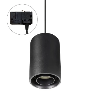 Lampa wisząca na szynę 3 fazową tuba CHLOE GU10 czarny SLIP004007_TRACK Spectrum
