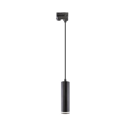 Lampa wisząca na szynę 3 fazową MADARA MINI RING GU10 czarny kabel 1m SLIP003021 Spectrum
