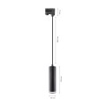 Lampa wisząca na szynę 3 fazową MADARA MINI RING GU10 czarny kabel 1m SLIP003021 Spectrum