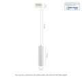 Lampa wisząca na szynę 3 fazową MADARA MINI II GU10 biały kabel 1m SLIP003016 Spectrum