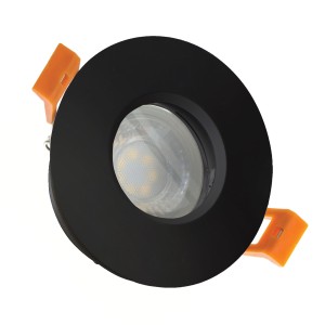 Oczko sufitowe FIALE IV GU10 IP65 czarny okrągła SLIP001016 Spectrum