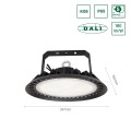 Oprawa przemysłowa PLATEO 3 HIGH BAY 200W 90° IP65 IK08 czarny DALI SLI044016NW_PW_DALI Spectrum