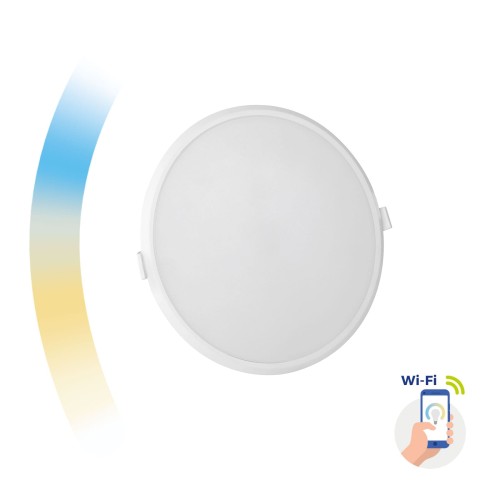 Panel LED ALGINE DOWNLIGHT 22W 120° IK06 biały okrągła CCT+DIM Wi-Fi SPECTRUM SMART SLI038017CCT Spectrum